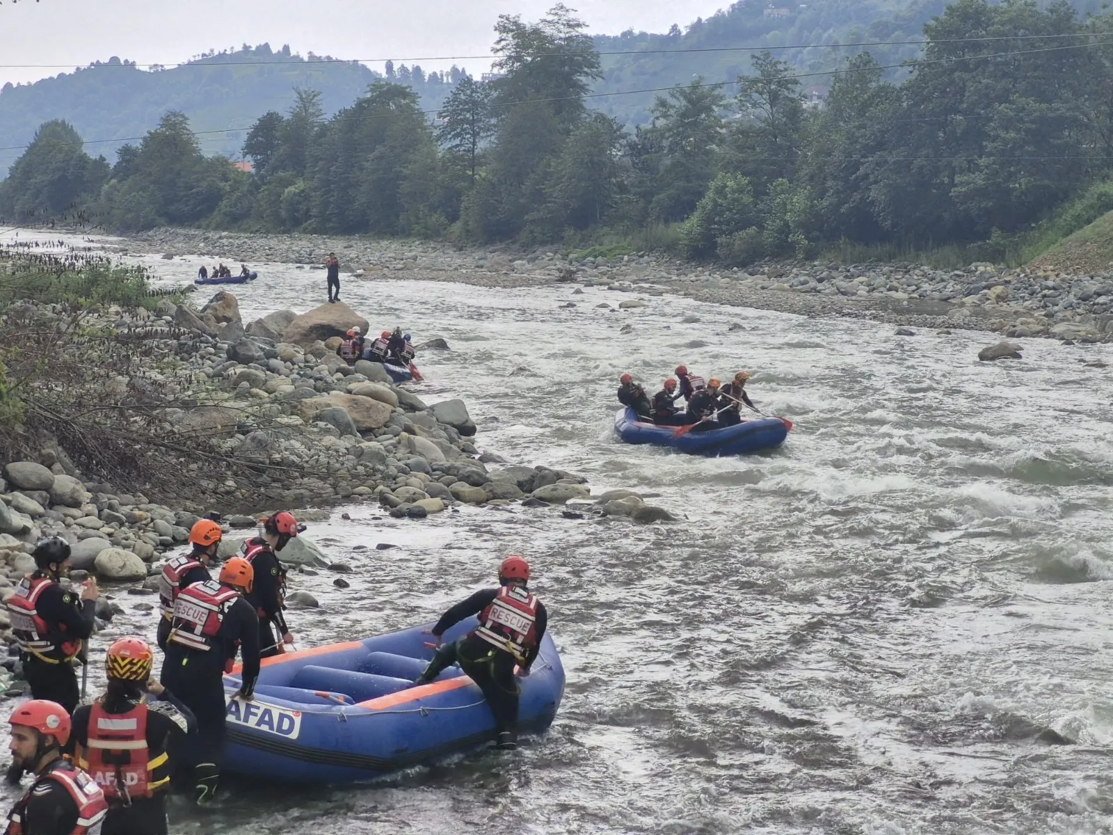 Fırtına Deresi'nde arama ve kurtarma eğitimleri yapıldı