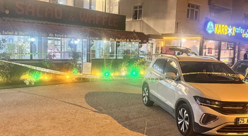 Erzurum'da bir iş yeri kurşunlandı