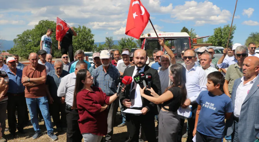 Bolu'da köylülerden 'taş ocağı' eylemi