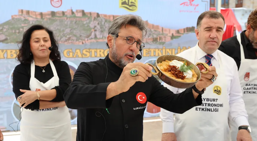 Bayburt'un lezzetleri gastronomi etkinliğinde tanıtıldı