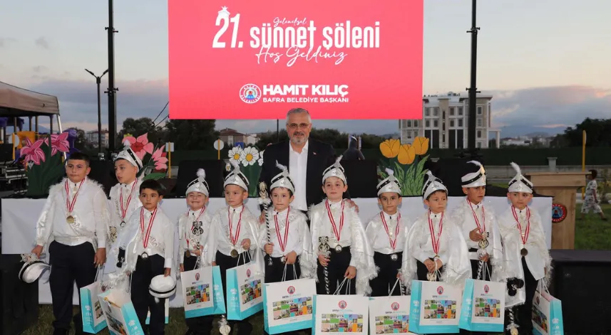 Bafra'da 55 çocuk sünnet ettirildi