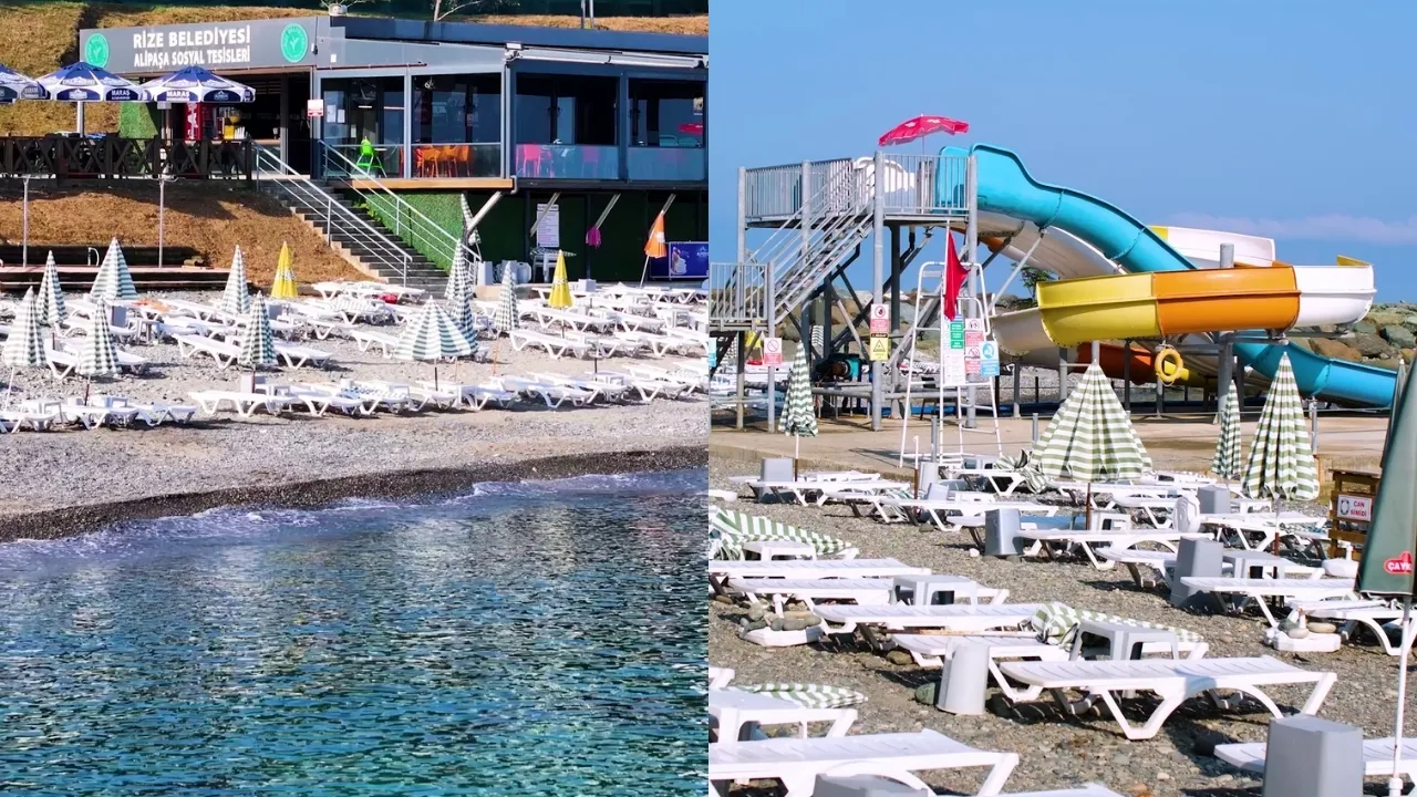 Rize Belediyesi Alipaşa Kadınlar Plajı Misafirlerini Ağırlamaya Devam Ediyor