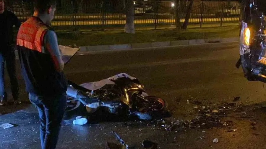 Otomobille çarpışan motosikletin sürücüsü hayatını kaybetti