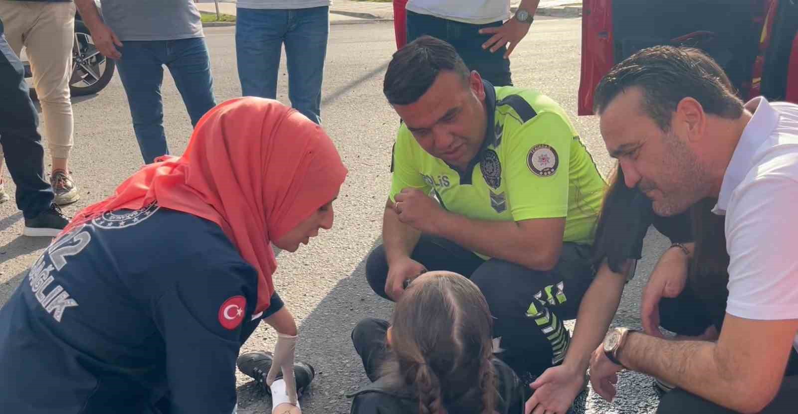 Kazazede yaralı çocuğun 