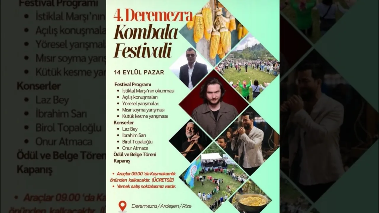 Deremezra Kombala Festivali 14 Eylül’de Başlıyor!