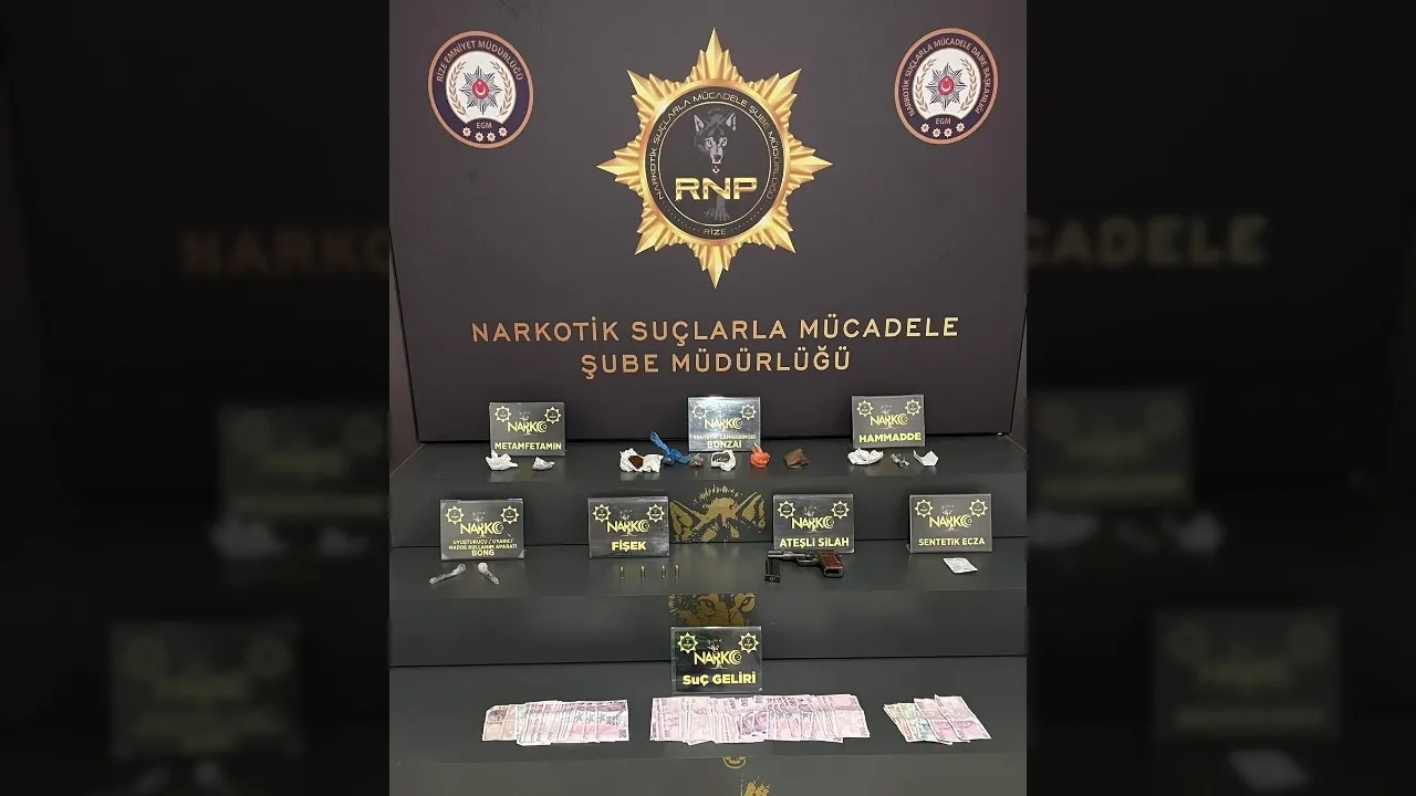 Rize'deki Uyuşturucu Operasyonunda 4 Kişi Tutuklandı