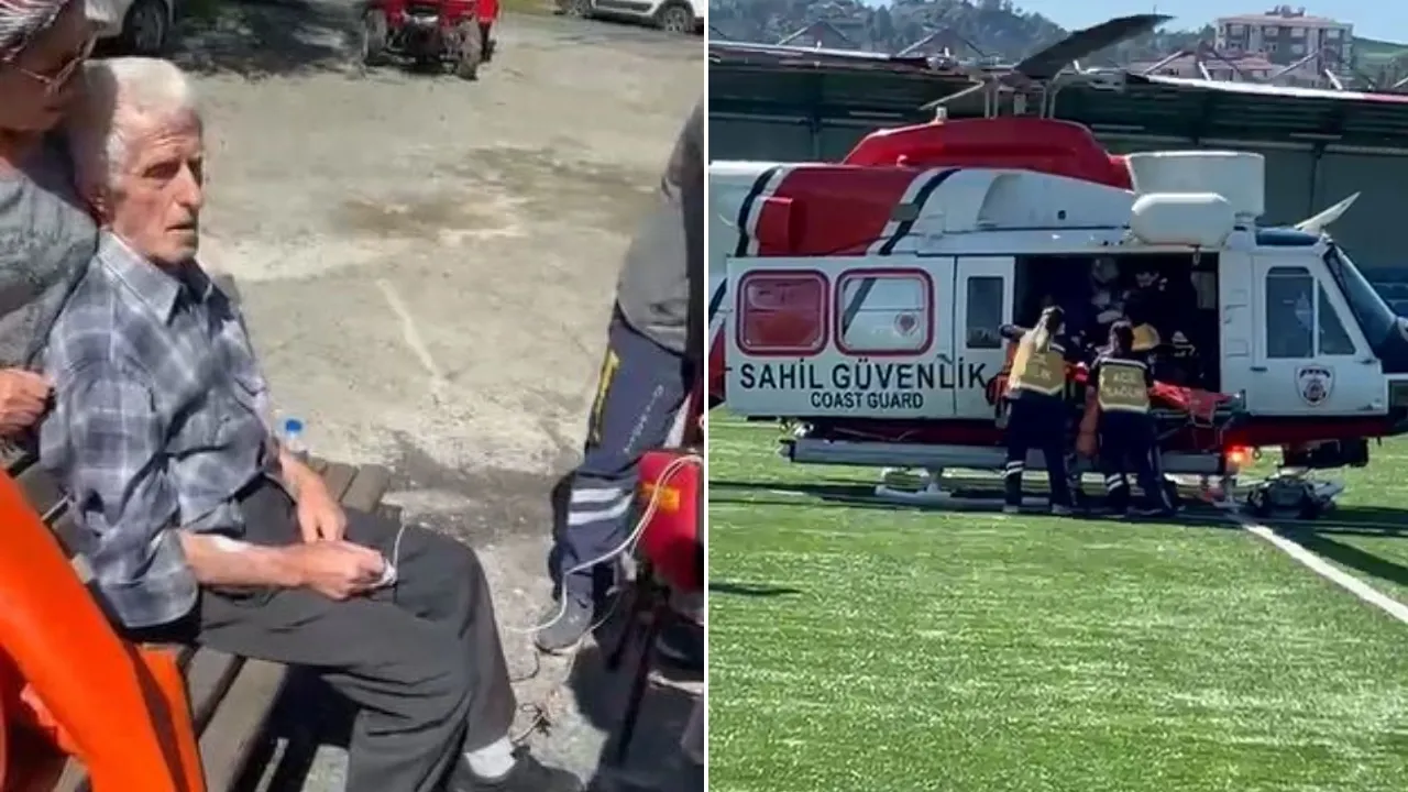 Artvin'den Rize'ye Helikopterle İki Hasta Nakledildi