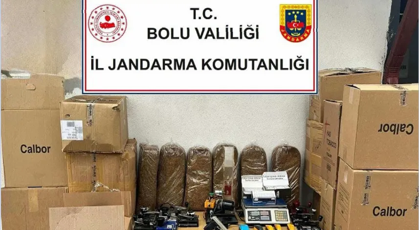 Jandarma ekiplerinden kaçak tütün operasyonu