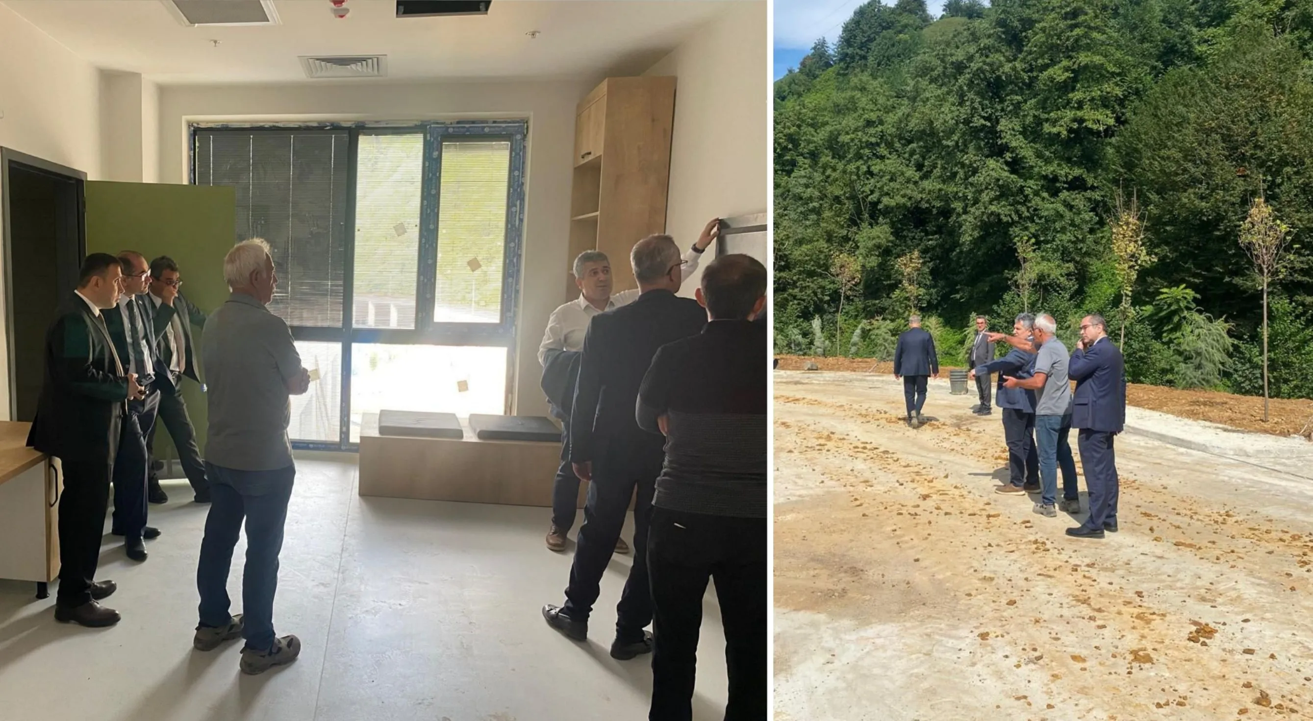 İl Sağlık Müdürü Demiral, Güneysu'daki hastane inşaatını inceledi