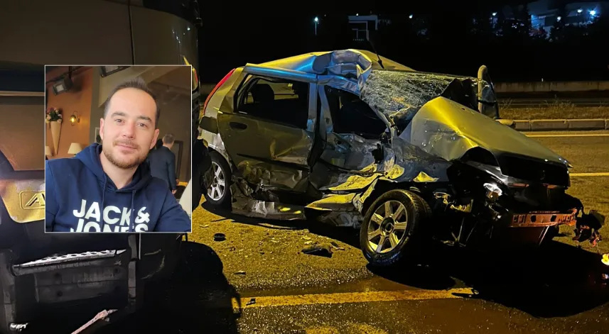 Kamyonun çarptığı otomobilin sürücüsü öldü