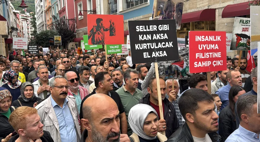 Ordu’da ‘Gazze’ için yürüyüş düzenlendi