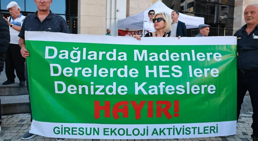 Giresun'da vahşi madenciliğe tepki