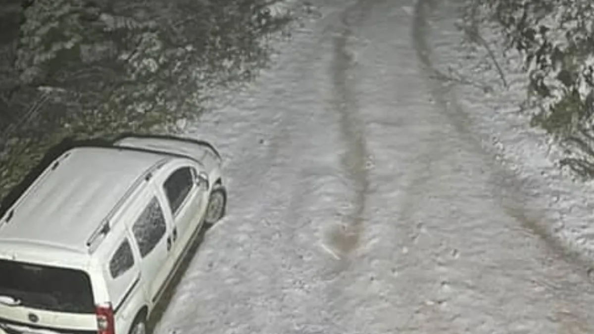 Bolu’nun yüksek kesimlerine kar yağdı