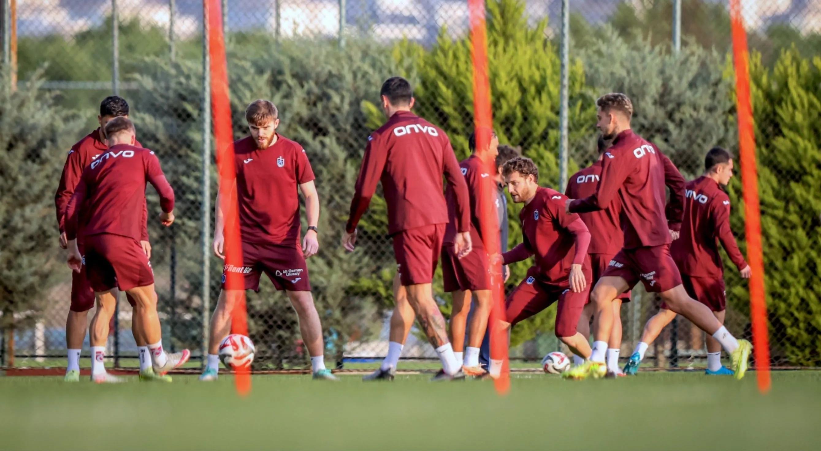 Trabzonspor, Çaykur Rizespor maçı hazırlıklarını sürdürdü