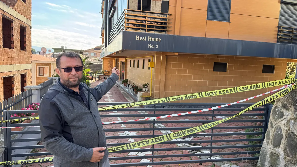 Zemindeki kayma nedeniyle tahliye edilen binada oturan aileler: Mağduriyet yaşıyoruz