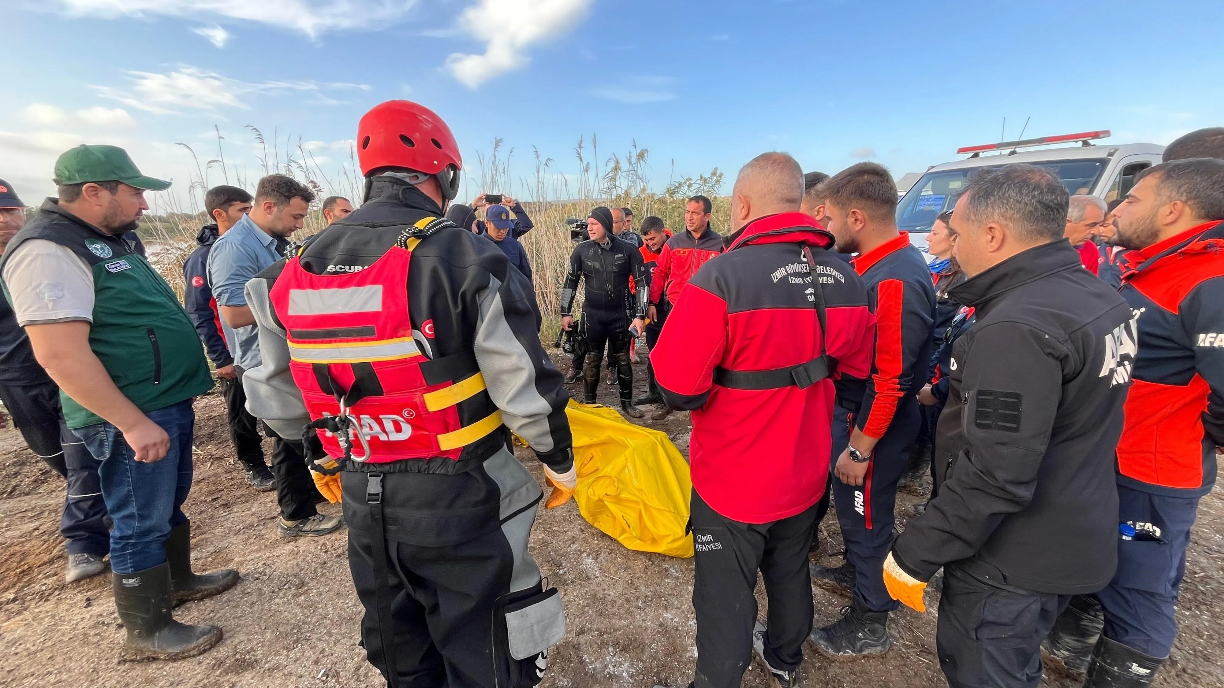 Foça'da selde kaybolan yaşlı adamın cenazesine ulaşıldı