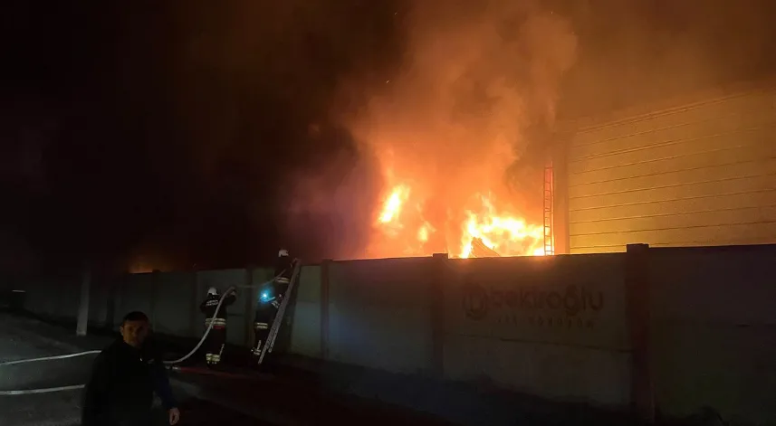 Samsun'da geri dönüşüm tesisindeki yangın 3,5 saatte kontrol altına alındı