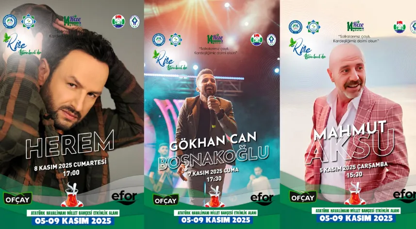 Rize Günleri Başlıyor: İşte Sahne Alacak Sanatçılar ve Etkinlik Takvimi 