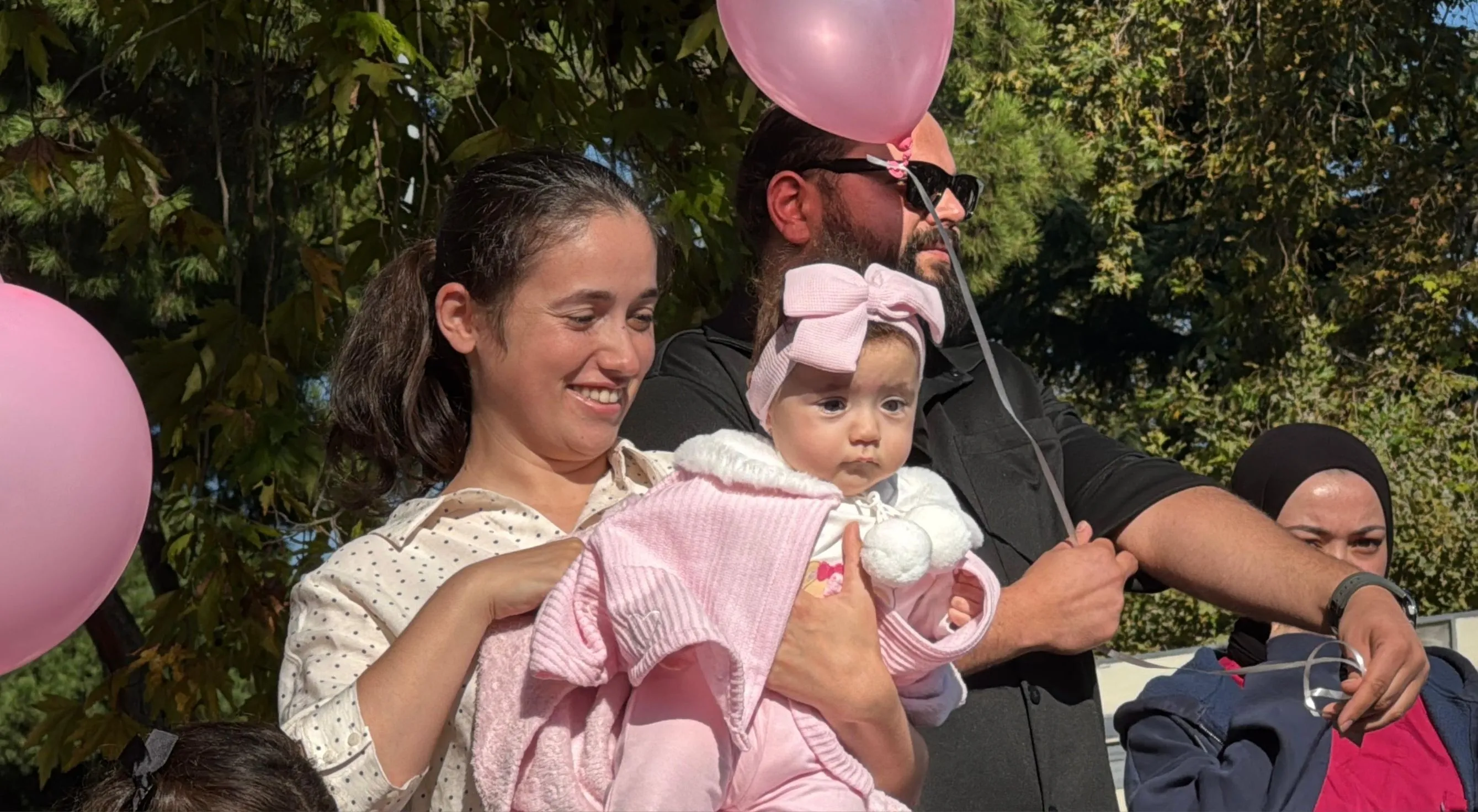 Balonlar, kampanyası tamamlanan SMA'lı Gökçe Zeren bebek için uçuruldu