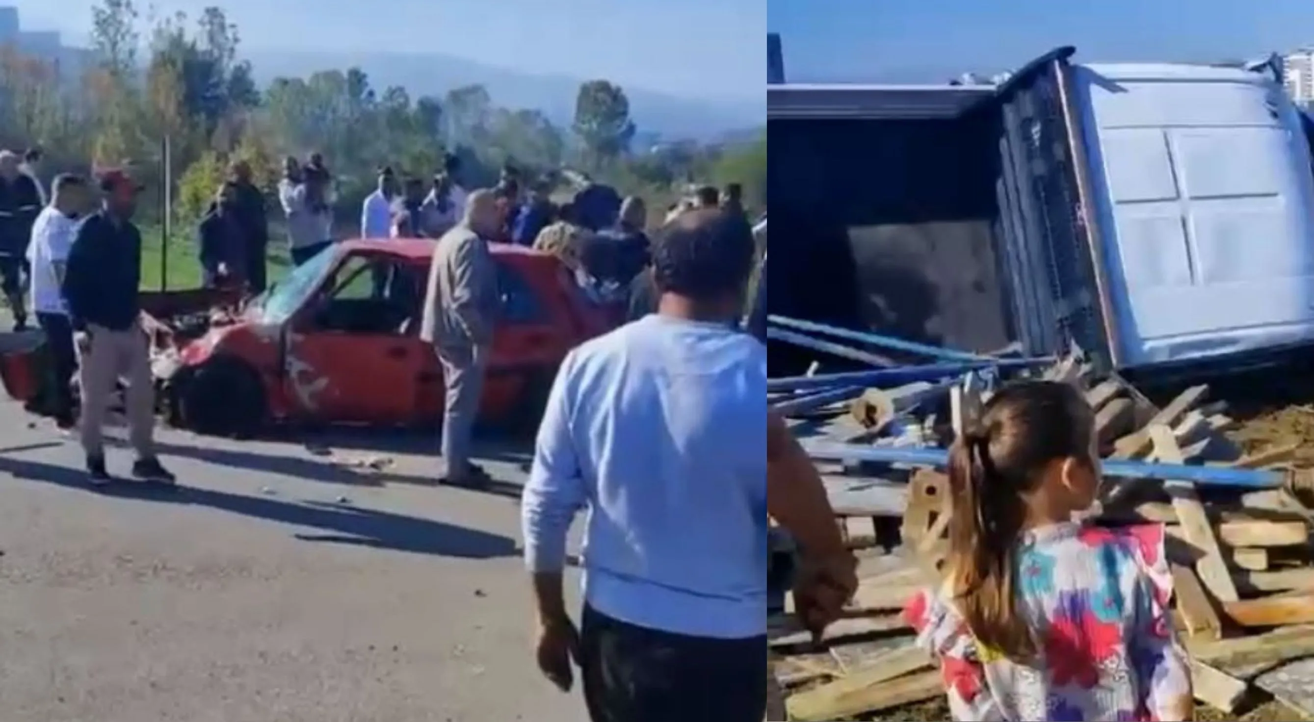 Samsun’da otomobille kamyonet çarpıştı; 2 yaralı