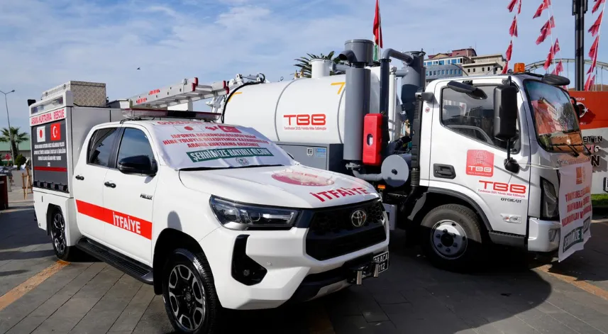 Giresun Belediyesi'ne araç desteği sağlandı