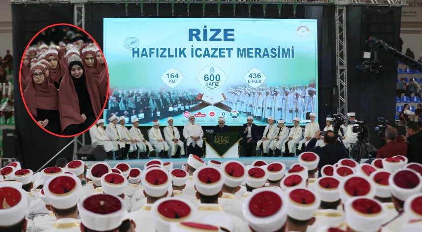 Rize'de 600 hafız için icazet töreni düzenlendi