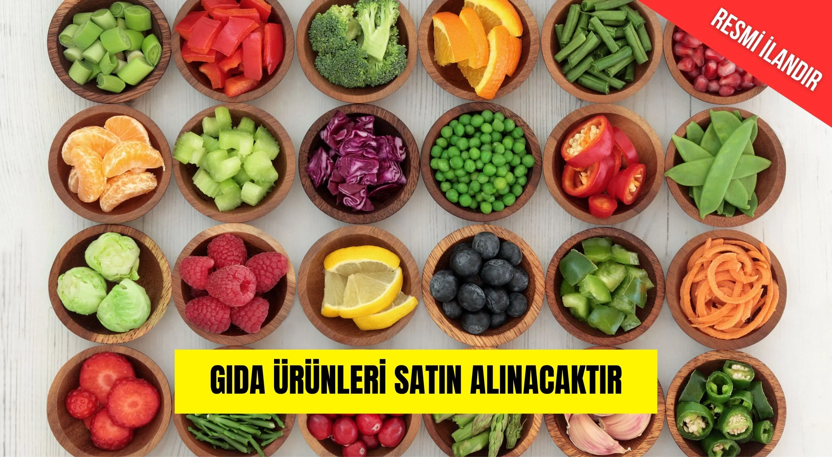 GIDA ÜRÜNLERİ SATIN ALINACAKTIR