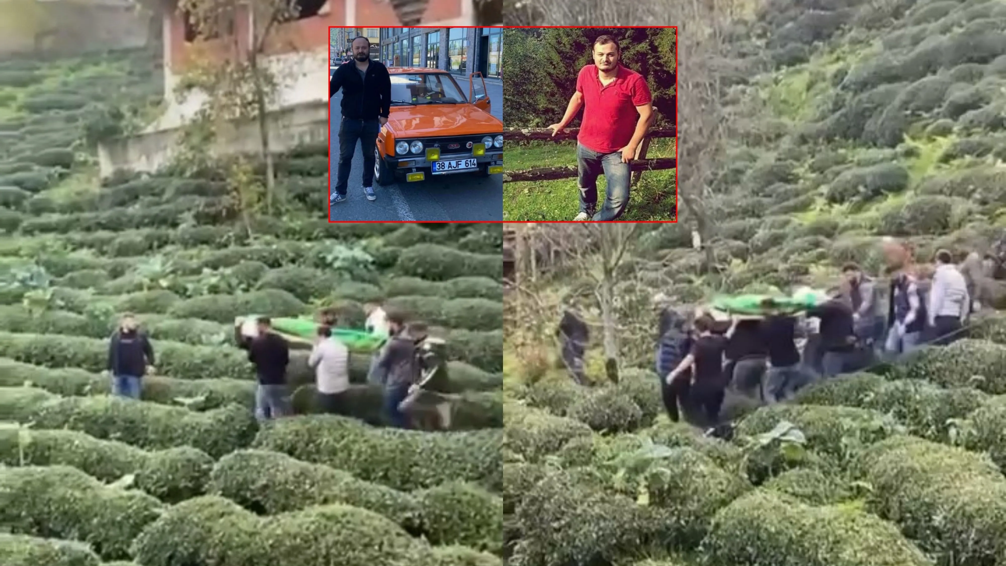 Rize'de zorlu cenaze yolculuğu