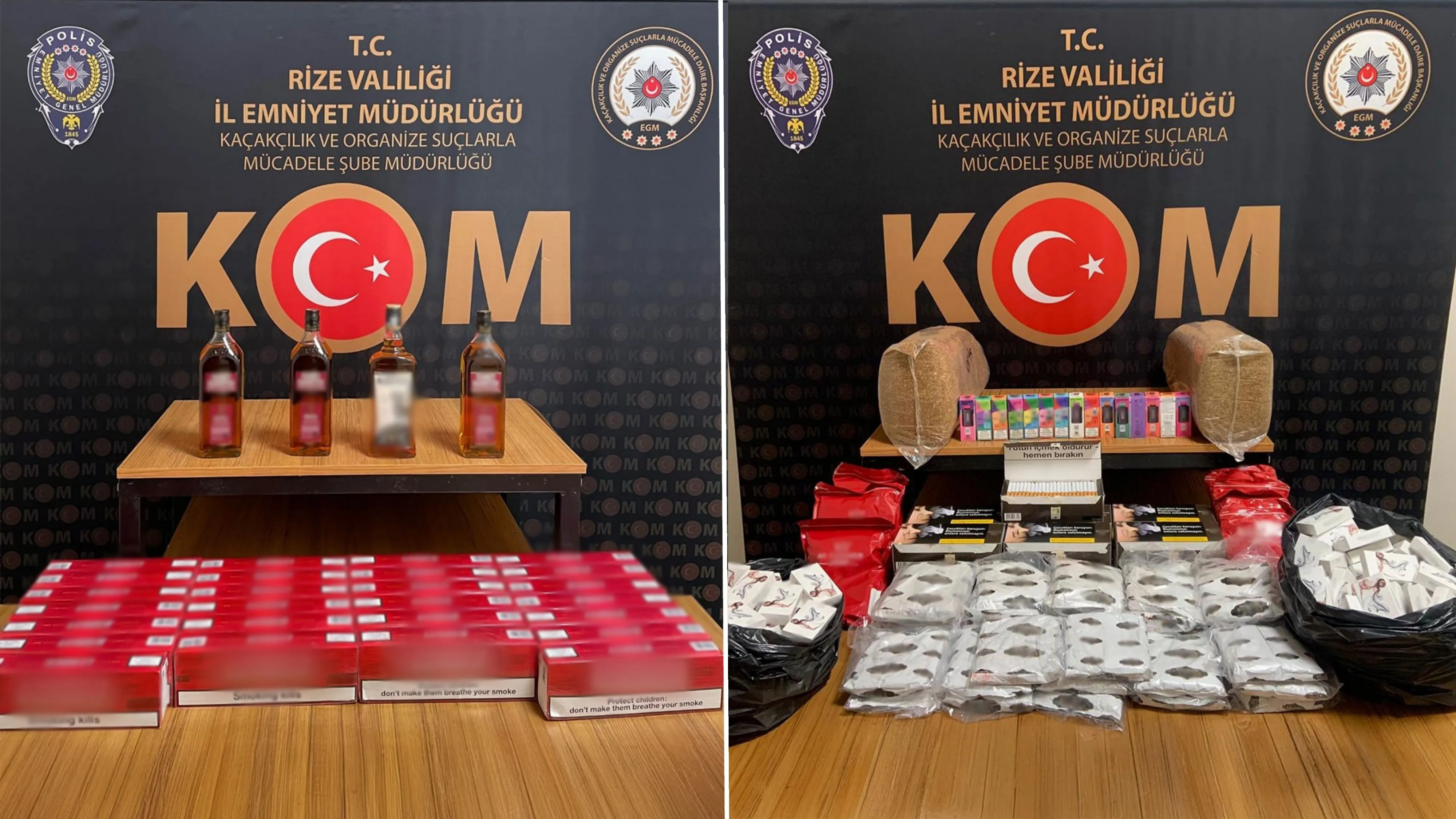 Rize'deki kaçakçılık operasyonunda 17 şüpheli gözaltına alındı