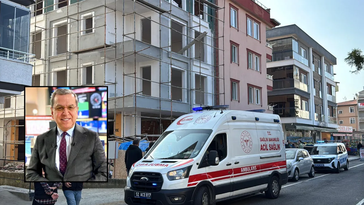 Ordu'da 3'üncü kattan düşen inşaat işçisi yaralandı