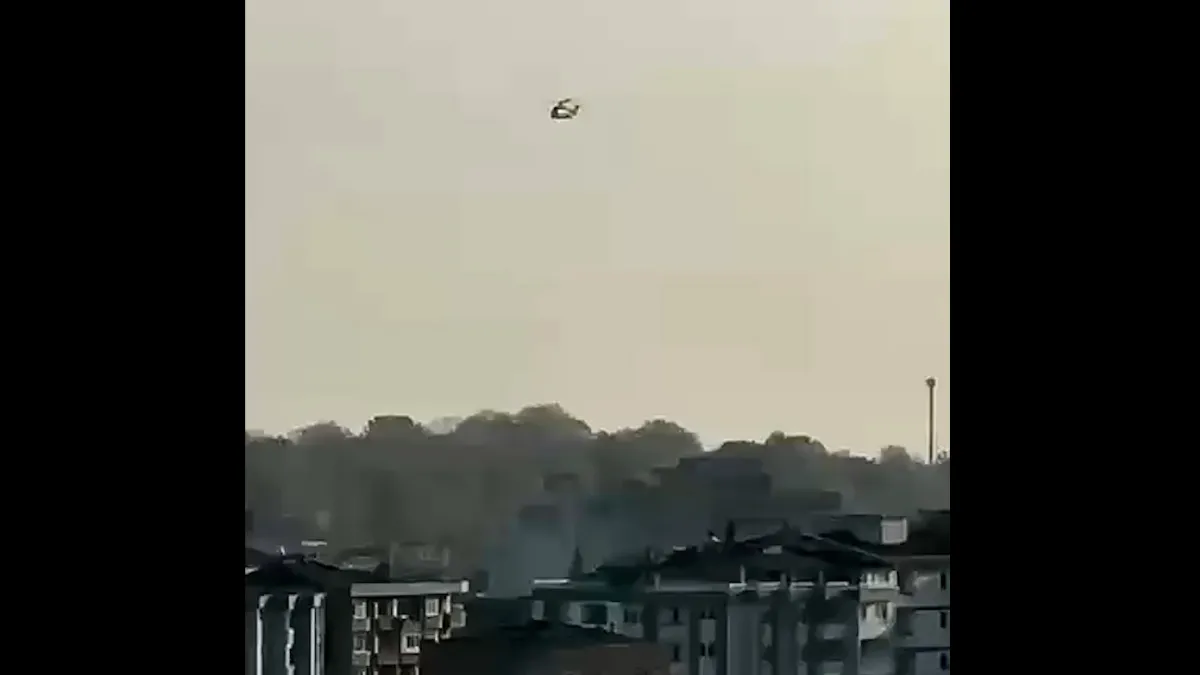 Samsun’da helikopterle Ata’ya saygı duruşu