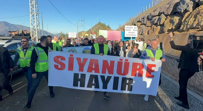 Artvin’de siyanür havuzlarına tepki yürüyüşü