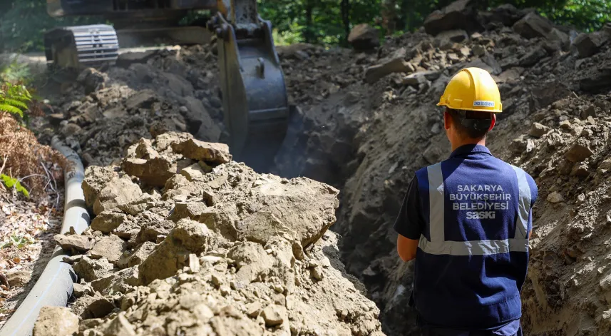 40 bin kişiye hizmet sunacak kaynaklar 5 bin metrelik yeni hat ile abonelere ulaştı