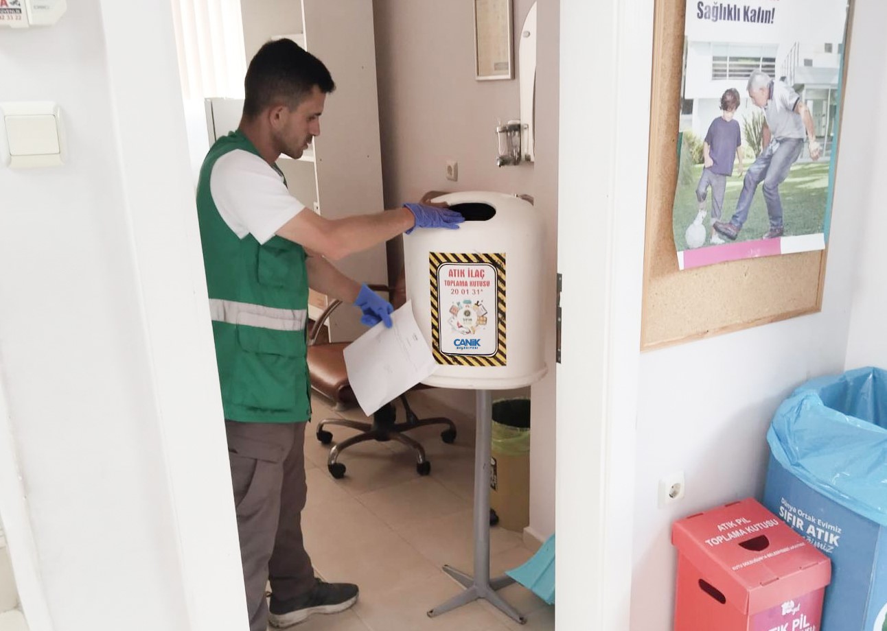 Canik’te 520 kilo atık ilaç bertaraf edildi