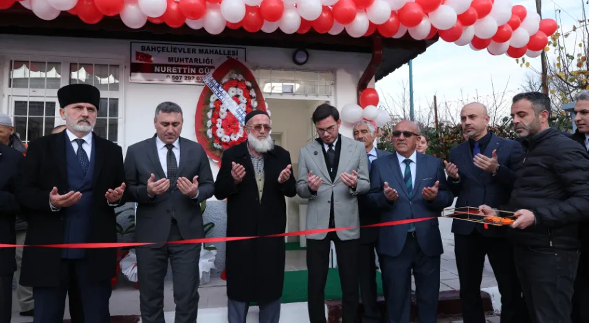 Bahçelievler mahallesi muhtarlık binası yenilenen yüzüyle hizmete açıldı