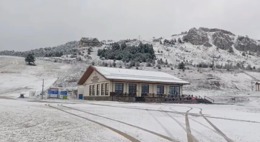 Keltepe, beyaza büründü