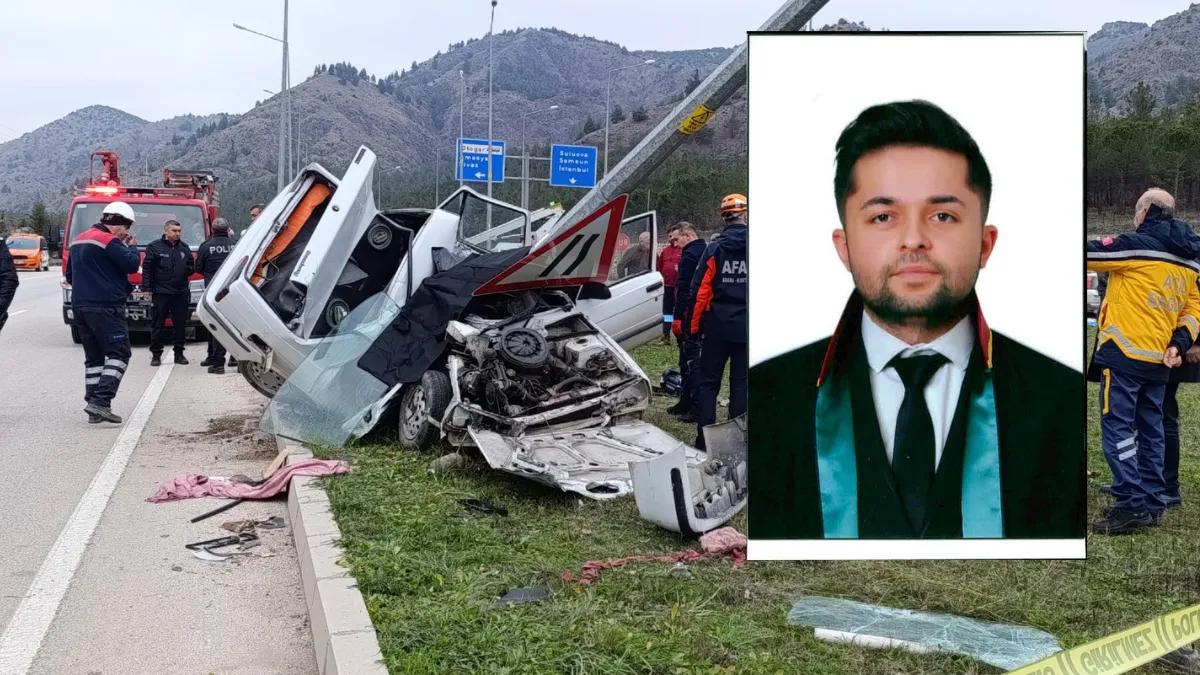 Avukat, duruşmaya giderken kazada yaşamını yitirdi
