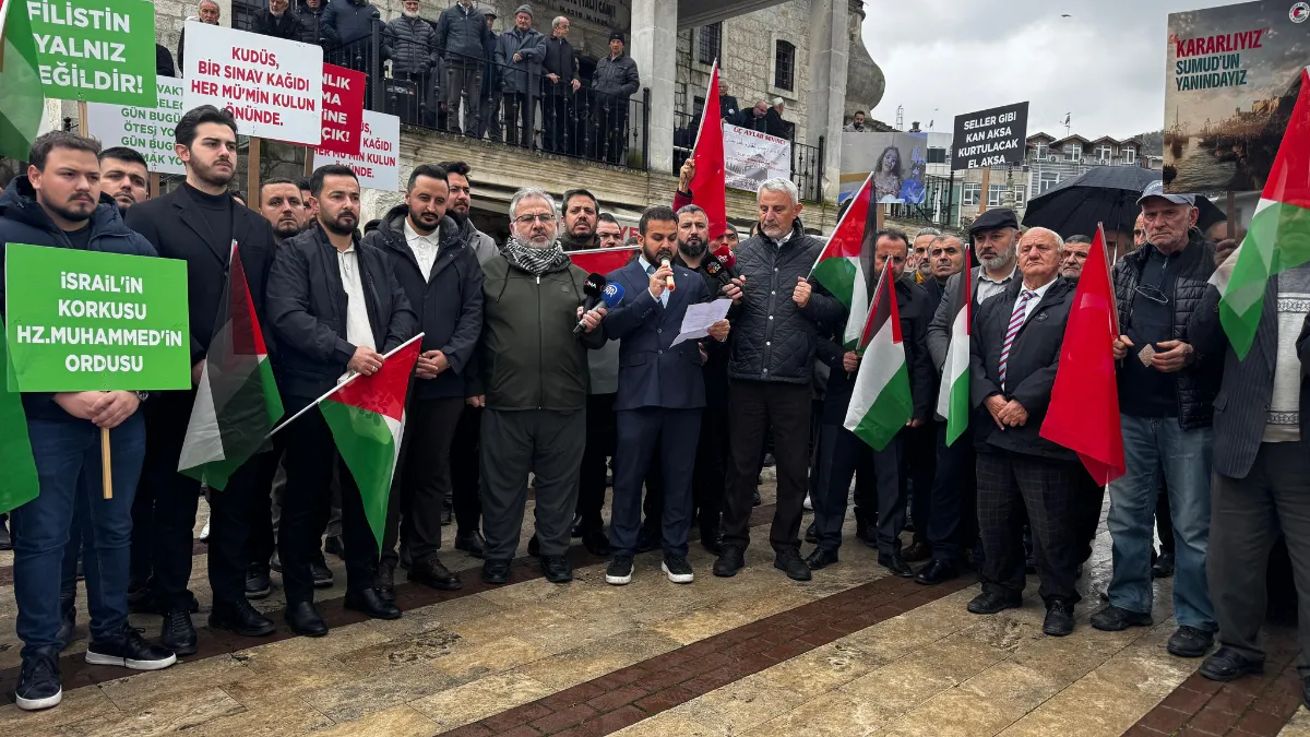 Ordu’da ‘Filistin’e destek’ açıklaması
