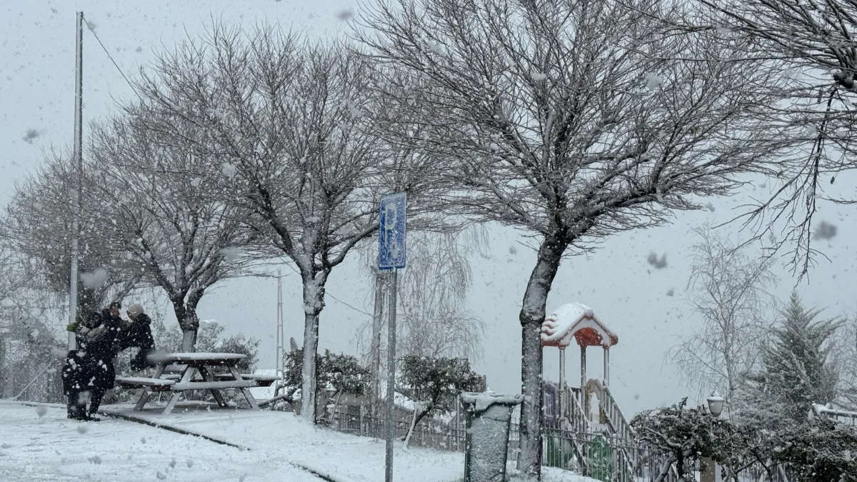 Ordu’nun seyir terası Boztepe beyaza büründü