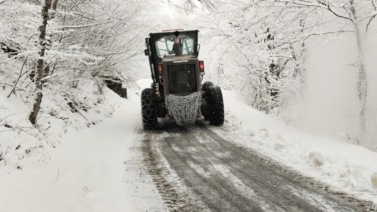Trabzon'da kar etkili oldu