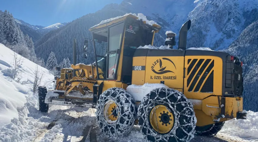 Rize’de 133 Köy Yolu Ulaşıma Kapandı