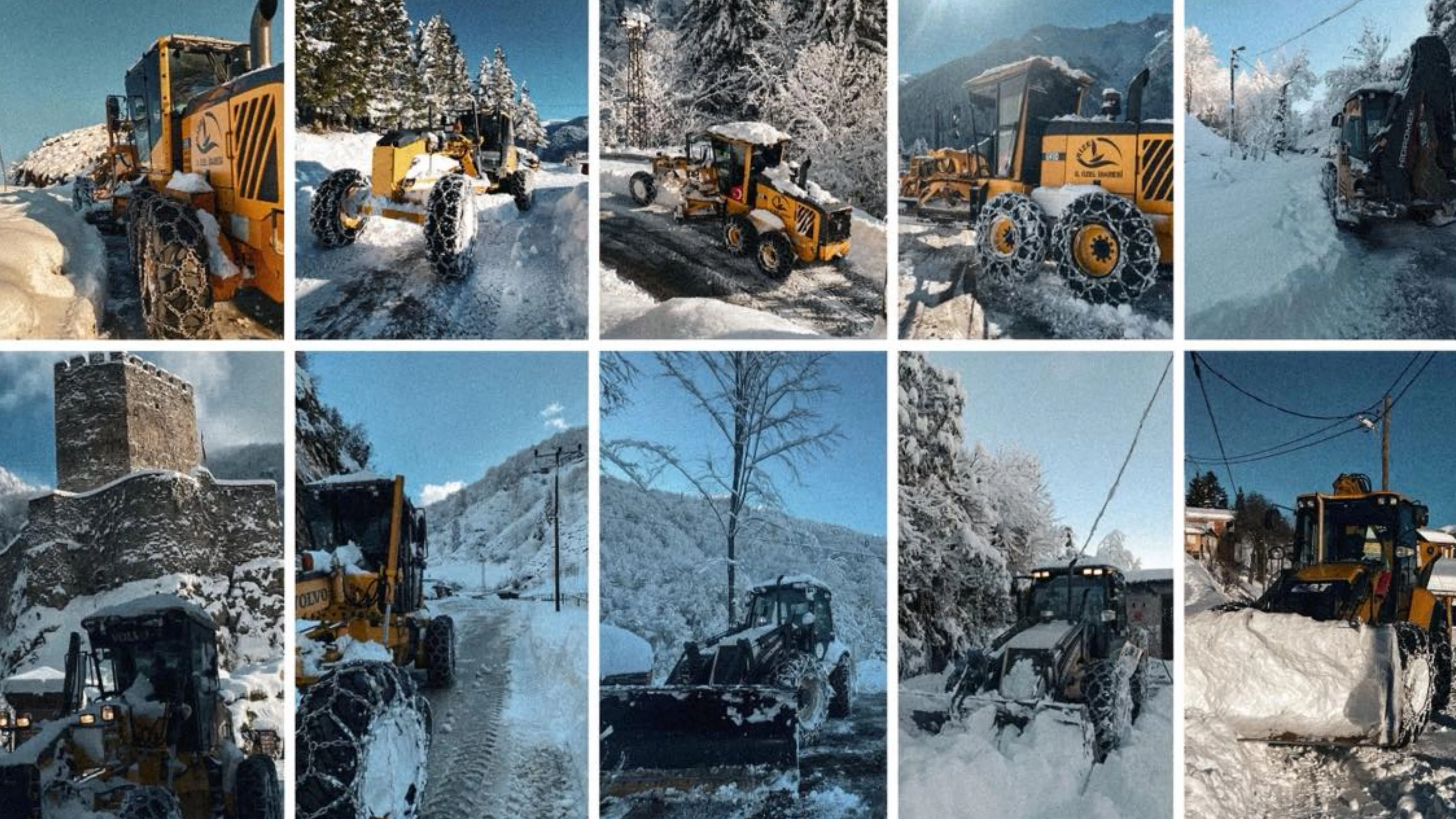 Rize’de kar nedeniyle 5 ilçede 31 köy yolu kapandı