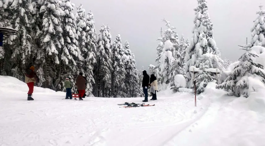 Arkut Dağı Kayak Merkezi'nde sömestir yoğunluğu