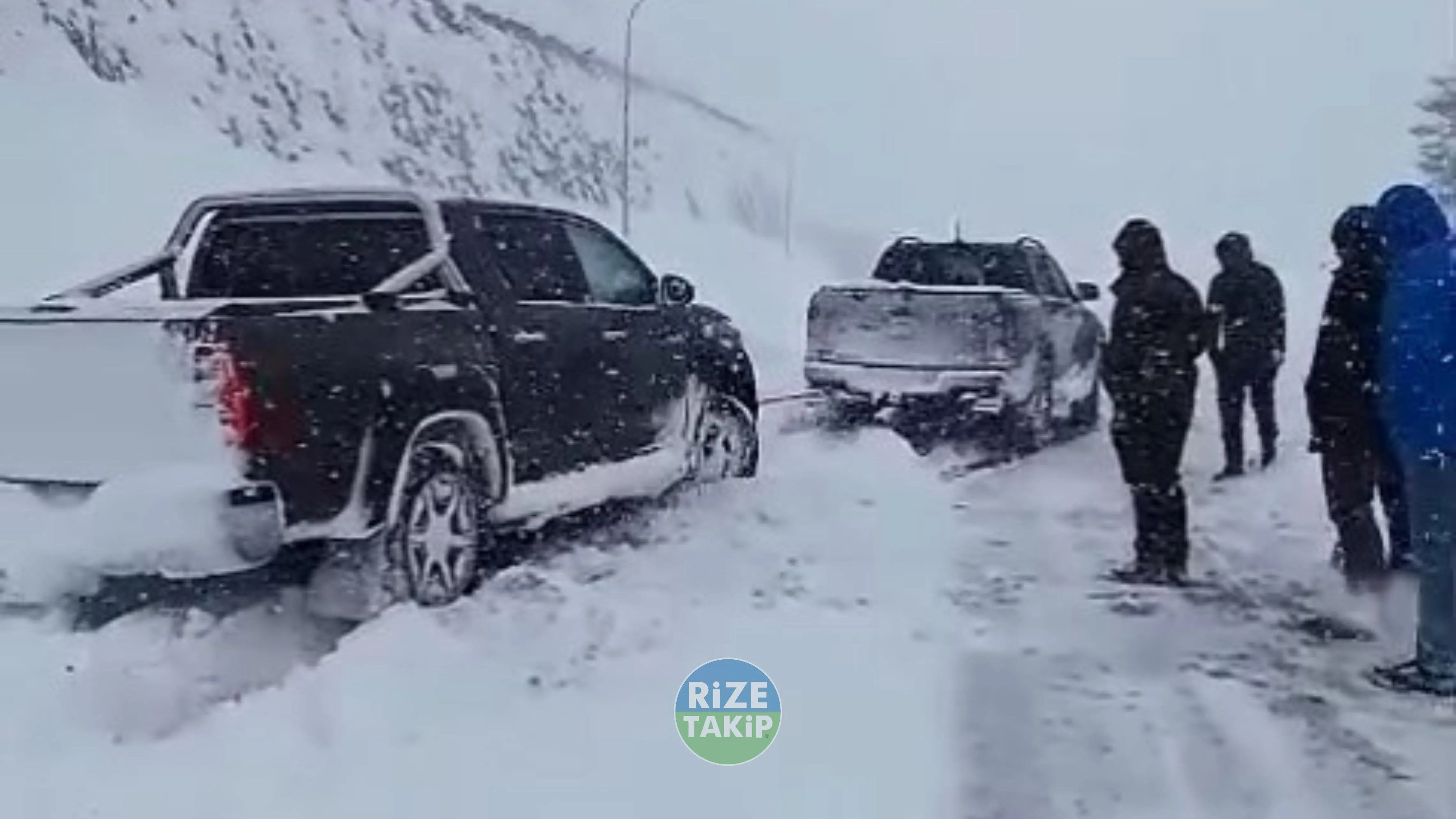 Ovit’te kar yağışı ulaşımı zorlaştırdı