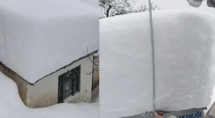 Gümüşhane’de yoğun kar yağışı sonrası yayınladığı videoyla yardım istedi