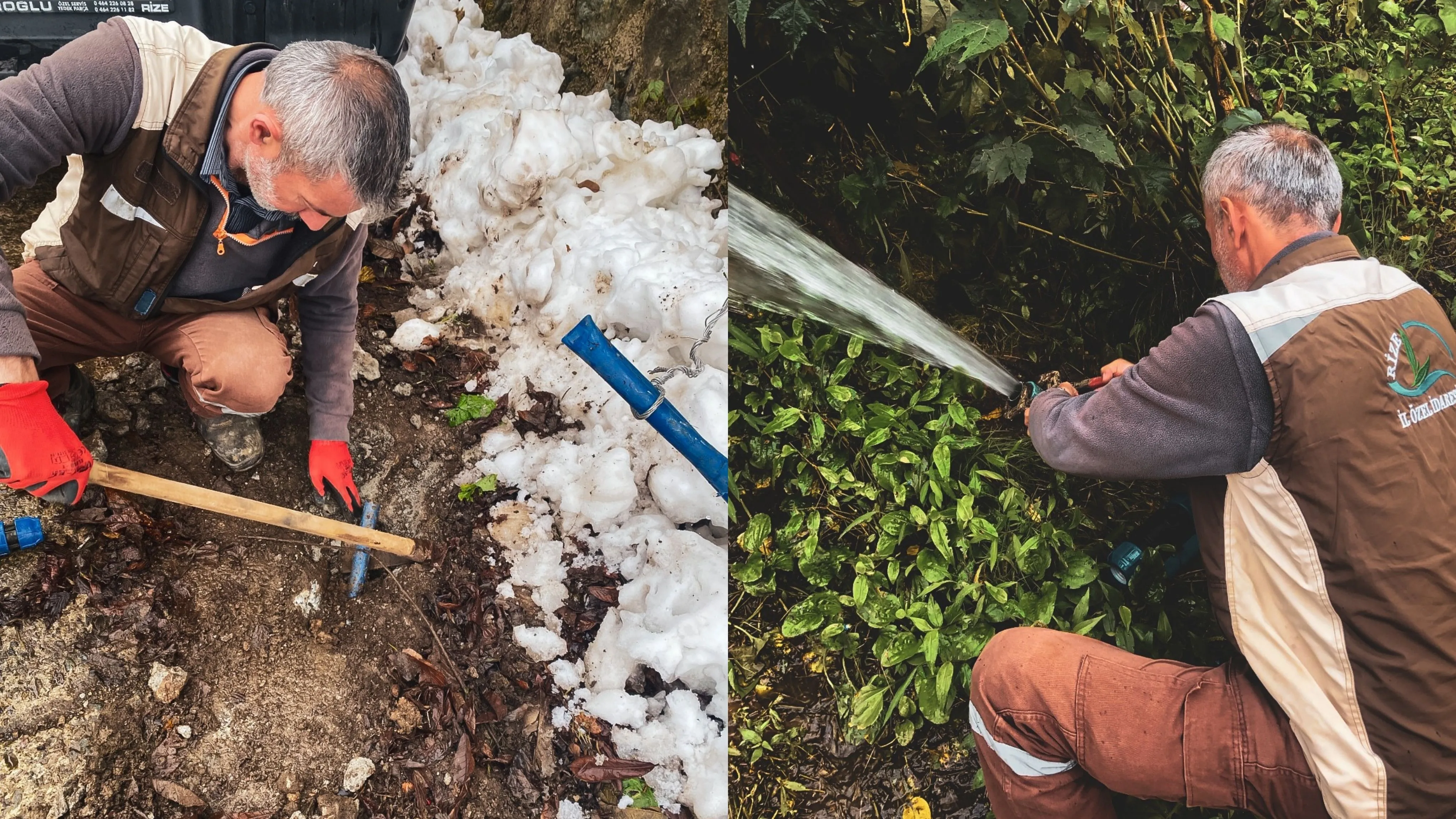 Rize İl Özel İdaresi 41 su arızasına müdahale etti