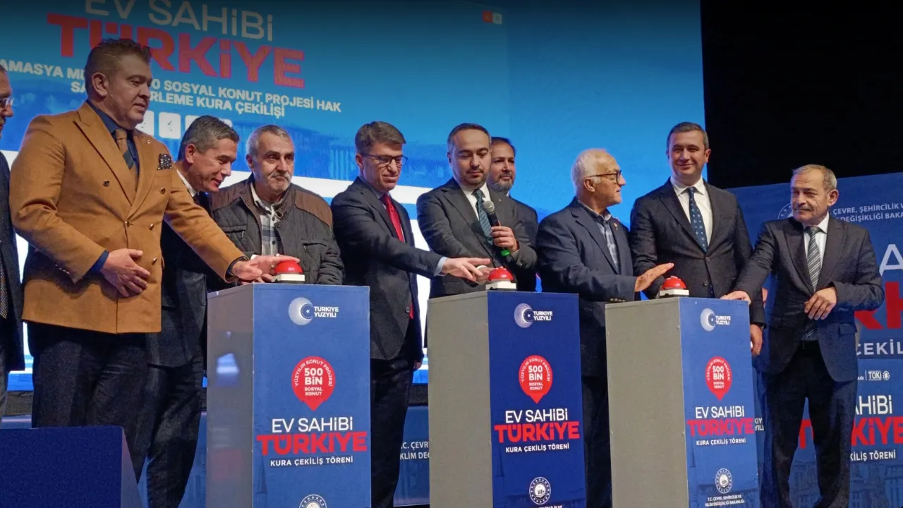 Amasya’da ‘Yüzyılın Konut Projesi'nde kura çekimi yapıldı