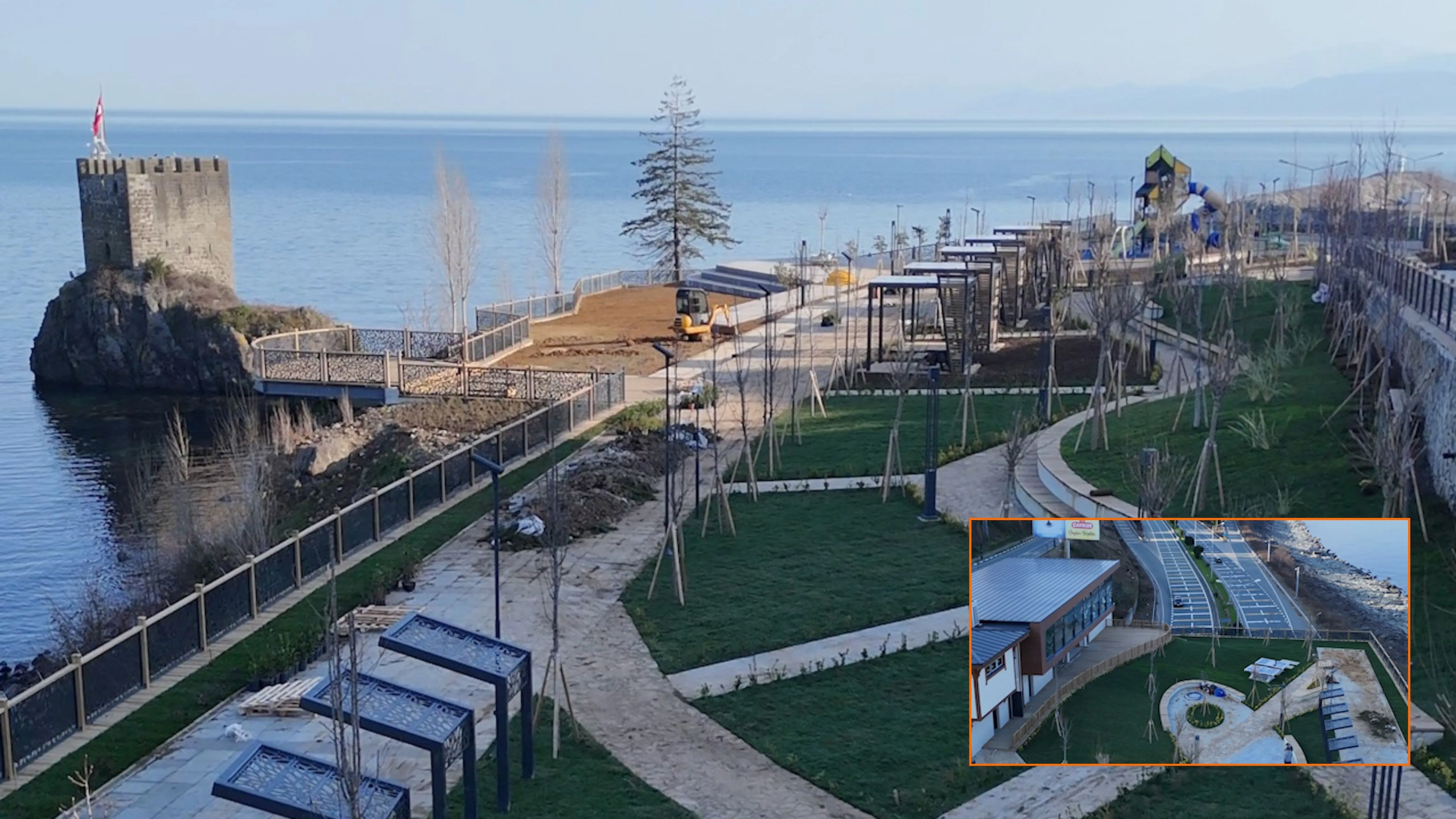 Pazar’da Kız Kalesi projesi son aşamaya geldi, açılış için geri sayım başladı