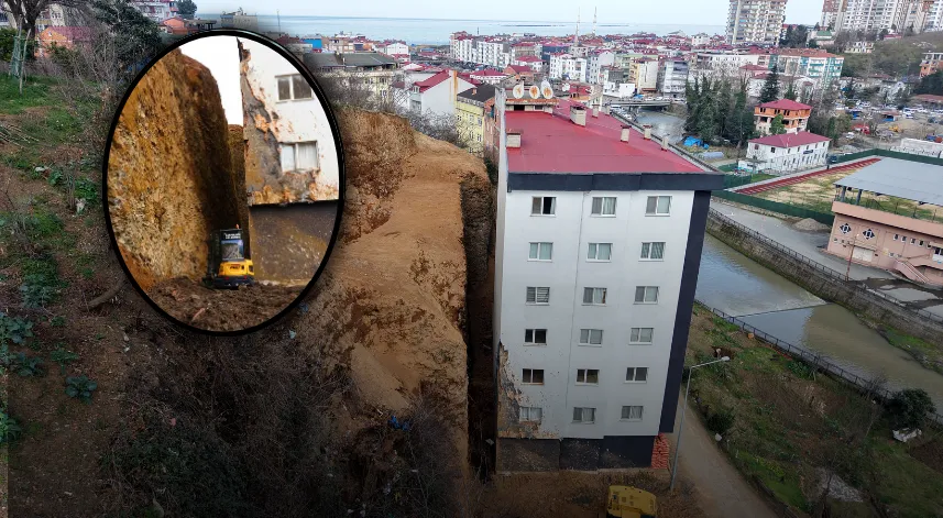 Heyelanın vurduğu ‘korku apartmanında’ mühür kalktı, gözler riskli yamaçta