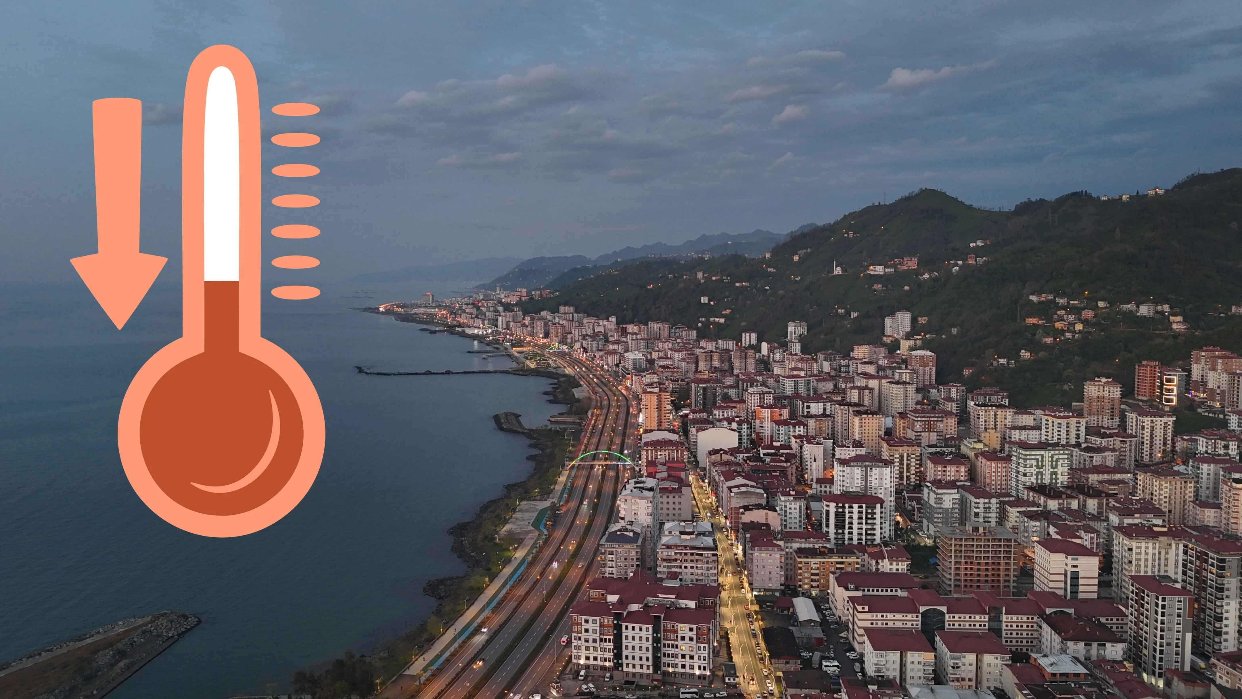 Rize için şiddetli fırtına ve ani sıcaklık düşüşü uyarısı